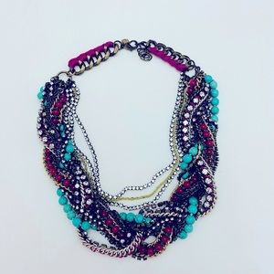 Stella & Dot Braided Mixed Media Necklace